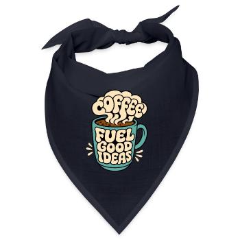 Kaffeetasse – Coffee Fuel Good Ideas - Bandana Dreieckstuch - Navy - Vorne