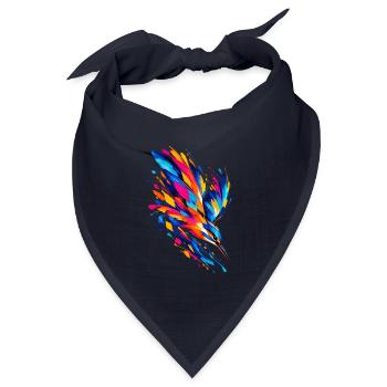 Prismatischer Eisväger - Bandana Dreieckstuch - Navy - Vorne