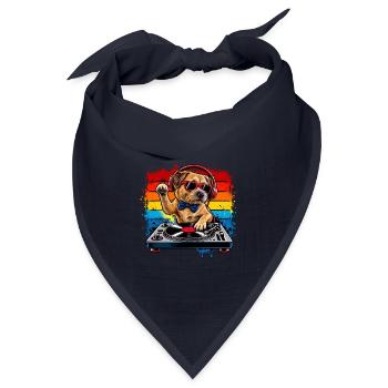 Paw DJ Rainbow Beat - Bandana Dreieckstuch - Navy - Vorne
