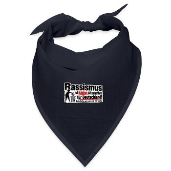 Rassismus ist keine Alternative - Bandana Dreieckstuch - Navy - Vorne
