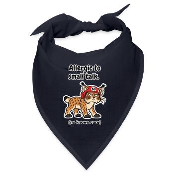 Allergisch gegen Smalltalk Finnland - Bandana Dreieckstuch - Navy - Vorne