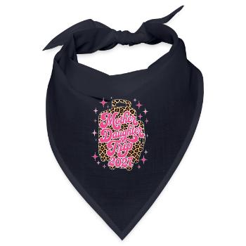 Mother Daughter Trip 2027 Floral - Bandana Dreieckstuch - Navy - Vorne
