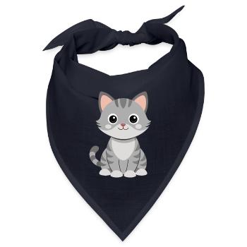 Baby-Katze - Bandana Dreieckstuch - Navy - Vorne
