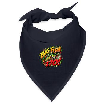 170_Big_Fish_Dart - Bandana Dreieckstuch - Navy - Vorne