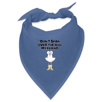 Witziger Spruch Englisch lustig - Bandana Dreieckstuch - Taubenblau - Vorne
