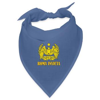 roma invicta rom römisch reich spqr - Bandana Dreieckstuch - Taubenblau - Vorne
