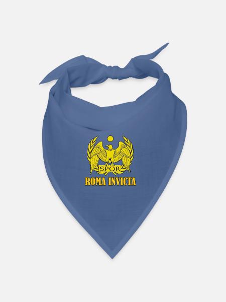 roma invicta rom römisch reich spqr - Bandana Dreieckstuch - Taubenblau