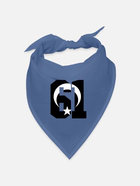 Trabzon 61 Türkiye - Bandana Dreieckstuch - Taubenblau