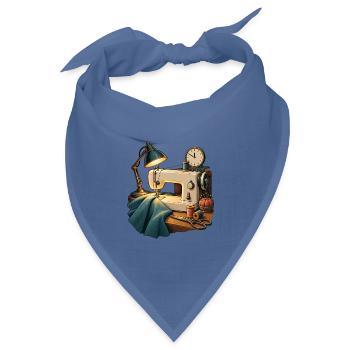 Nur noch eine Naht – Nähen bis Mitternacht - Bandana Dreieckstuch - Taubenblau - Vorne