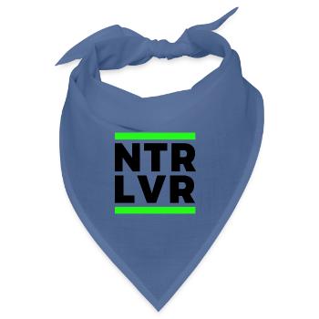 NTR-LVR - Bandana Dreieckstuch - Taubenblau - Vorne