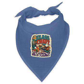 GLASS CRAFT SATURDAY - Bandana Dreieckstuch - Taubenblau - Vorne