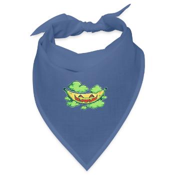 Halloween-Banane - Bandana Dreieckstuch - Taubenblau - Vorne