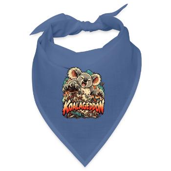 Riesige Koala-Kaiju-Haus Chaos-Tierkunst - Bandana Dreieckstuch - Taubenblau - Vorne
