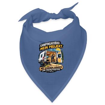 CAMPING-AUTO SELBER AUSBAUEN - Bandana Dreieckstuch - Taubenblau - Vorne