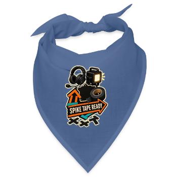 SPIKE TAPE READY - Bandana Dreieckstuch - Taubenblau - Vorne