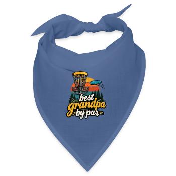 Bester Opa um Par - Bandana Dreieckstuch - Taubenblau - Vorne