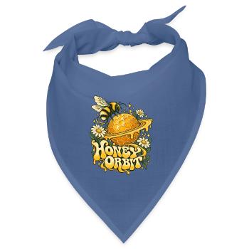 Honigplanet Biene Orbit - Bandana Dreieckstuch - Taubenblau - Vorne