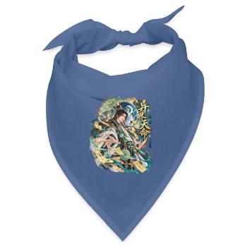 Schicksalsmeister in Jade-Robe - Bandana Dreieckstuch - Taubenblau - Vorne
