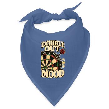 DOUBLE OUT MOOD - Bandana Dreieckstuch - Taubenblau - Vorne