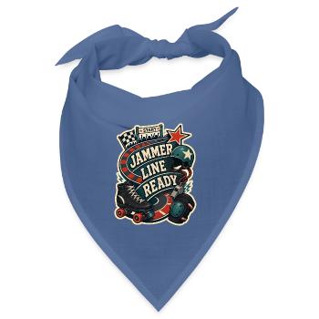 JAMMER LINE READY - Bandana Dreieckstuch - Taubenblau - Vorne