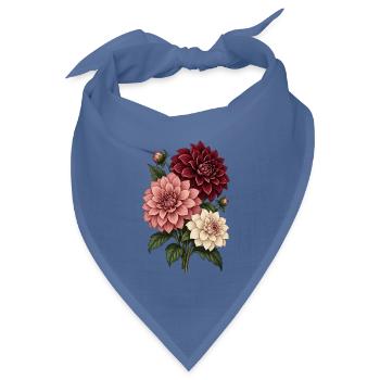 Garten Shirt mit Gemüseernte und Spruch Selbst gez - Bandana Dreieckstuch - Taubenblau - Vorne