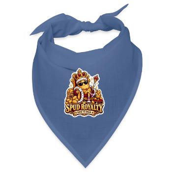 Spud Royalty Königliche Knolle - Bandana Dreieckstuch - Taubenblau - Vorne