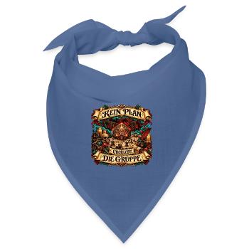 Spielleiter Gruppenchaos - Bandana Dreieckstuch - Taubenblau - Vorne