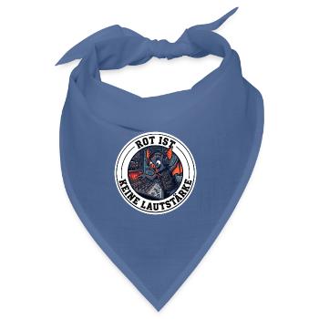 Tontechniker Rot ist keine Lautstärke Mischpult - Bandana Dreieckstuch - Taubenblau - Vorne