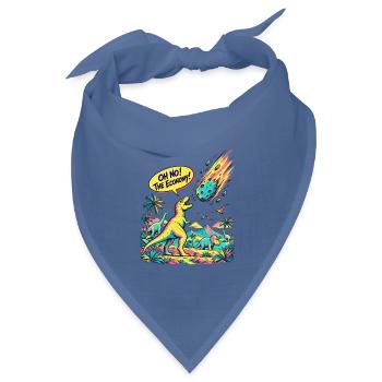 Prioritäten - Bandana Dreieckstuch - Taubenblau - Vorne