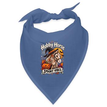 Hobby Horse Spooky Vibes Halloween - Bandana Dreieckstuch - Taubenblau - Vorne