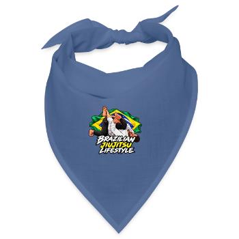 Kimura – BJJ Brasilianischer Jiu-Jitsu-Lebensstil - Bandana Dreieckstuch - Taubenblau - Vorne