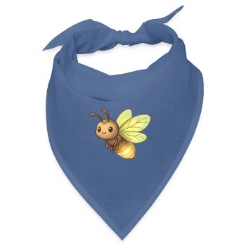 Glühwürmchen - Bandana Dreieckstuch - Taubenblau - Vorne