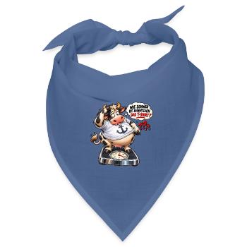 WIE SCHWER IST EIGENTLICH DAS T-SCHIRT  - Bandana Dreieckstuch - Taubenblau - Vorne