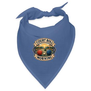 COURT ROLL MORNING - Bandana Dreieckstuch - Taubenblau - Vorne