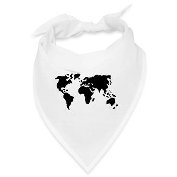 Welt - Bandana - Weiß - Vorne