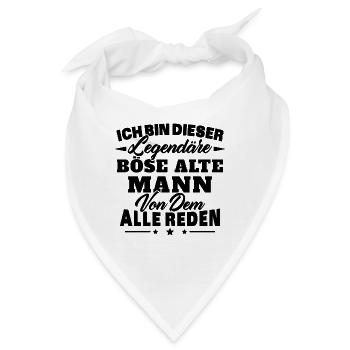 Ich bin dieser legendäre böse alte Mann - Bandana - Weiß - Vorne