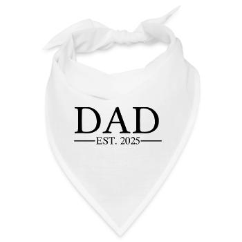 Dad EST 2025 - Bandana - Weiß - Vorne