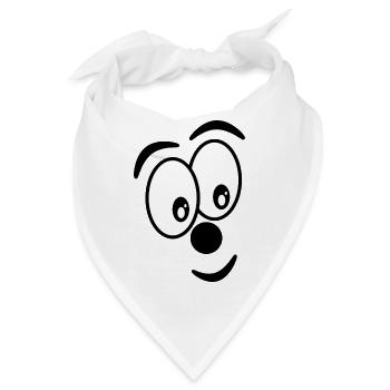 - HUMOR. LUSTIG - Bandana - Weiß - Vorne