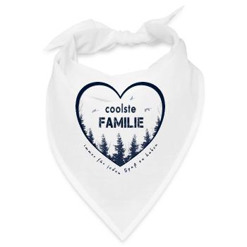 coolste Familie - Bandana - Weiß - Vorne