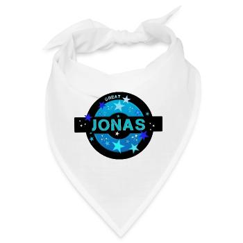 Jonas Geburtstag Jonas - Bandana - Weiß - Vorne