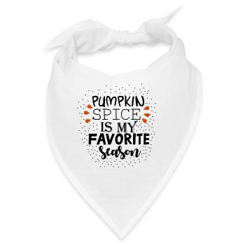 Kürbis Kürbiszeit Herbst Geschenk - Bandana - Weiß - Vorne