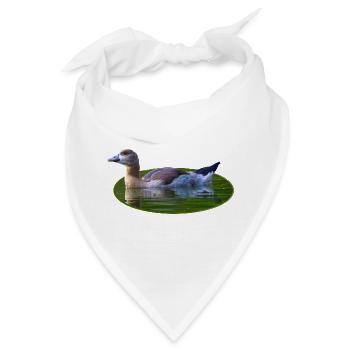 Nilgans Gans Küken - Bandana - Weiß - Vorne