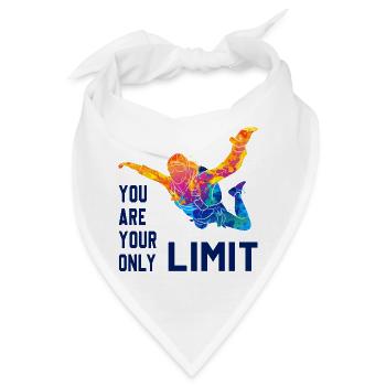 Skydive Fallschirmspringer Skydiver Freifall - Bandana - Weiß - Vorne