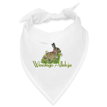 Frohe Ostern - Bandana - Weiß - Vorne