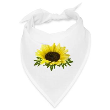 Sonnenblume - Bandana - Weiß - Vorne