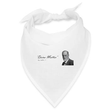 "Deine Mutter" Sigmund freund - Bandana - Weiß - Vorne