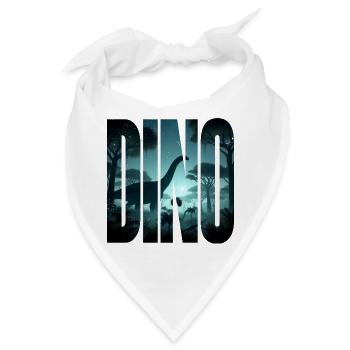 Dino - Bandana - Weiß - Vorne