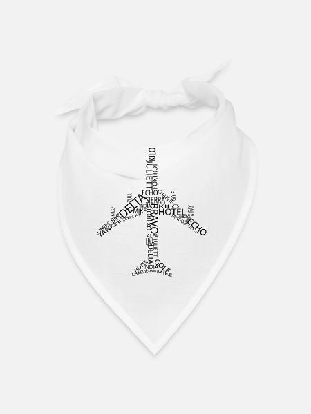 Avion B747 - Bandana - blanc
