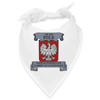 ich bin Pole - Bandana - Weiß - Vorne