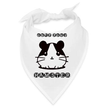 Obey your Hamster - Bandana - Weiß - Vorne